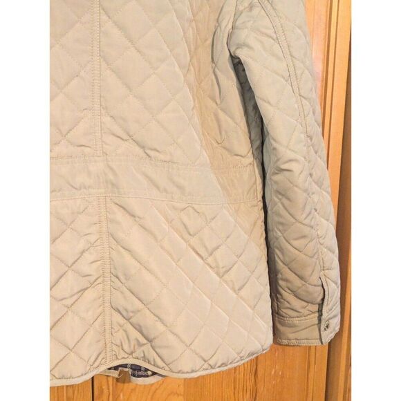 Telluride Snap Front Tan Diamond Quilted Jacket Women's Size Medium - Picture 13 of 14